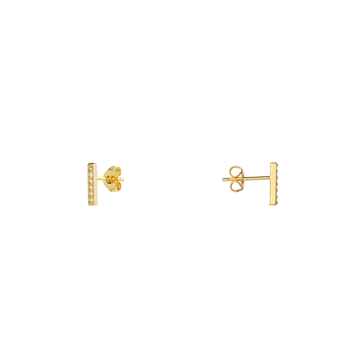 Aros Recta - Oro / 10 MM