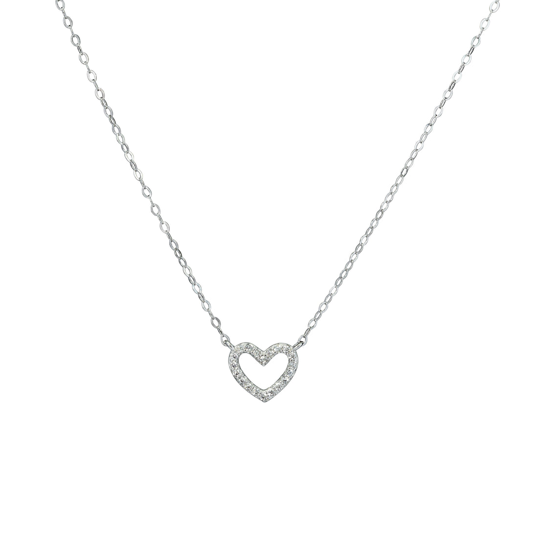 Collar Corazón — Plata