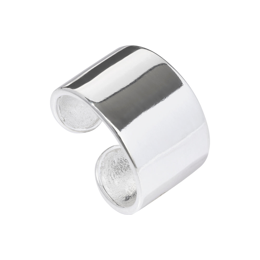 Anillo Plata Flor De Cerezo Apilable Y Ajustable