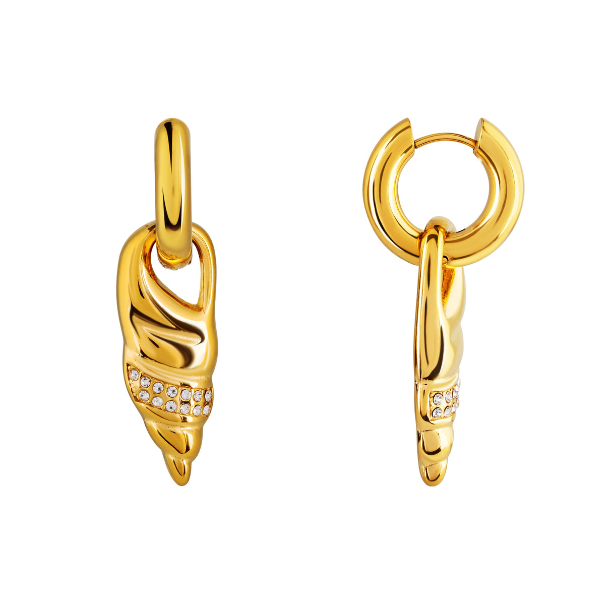 Argollas Adriana - Oro / 40 MM LARGO