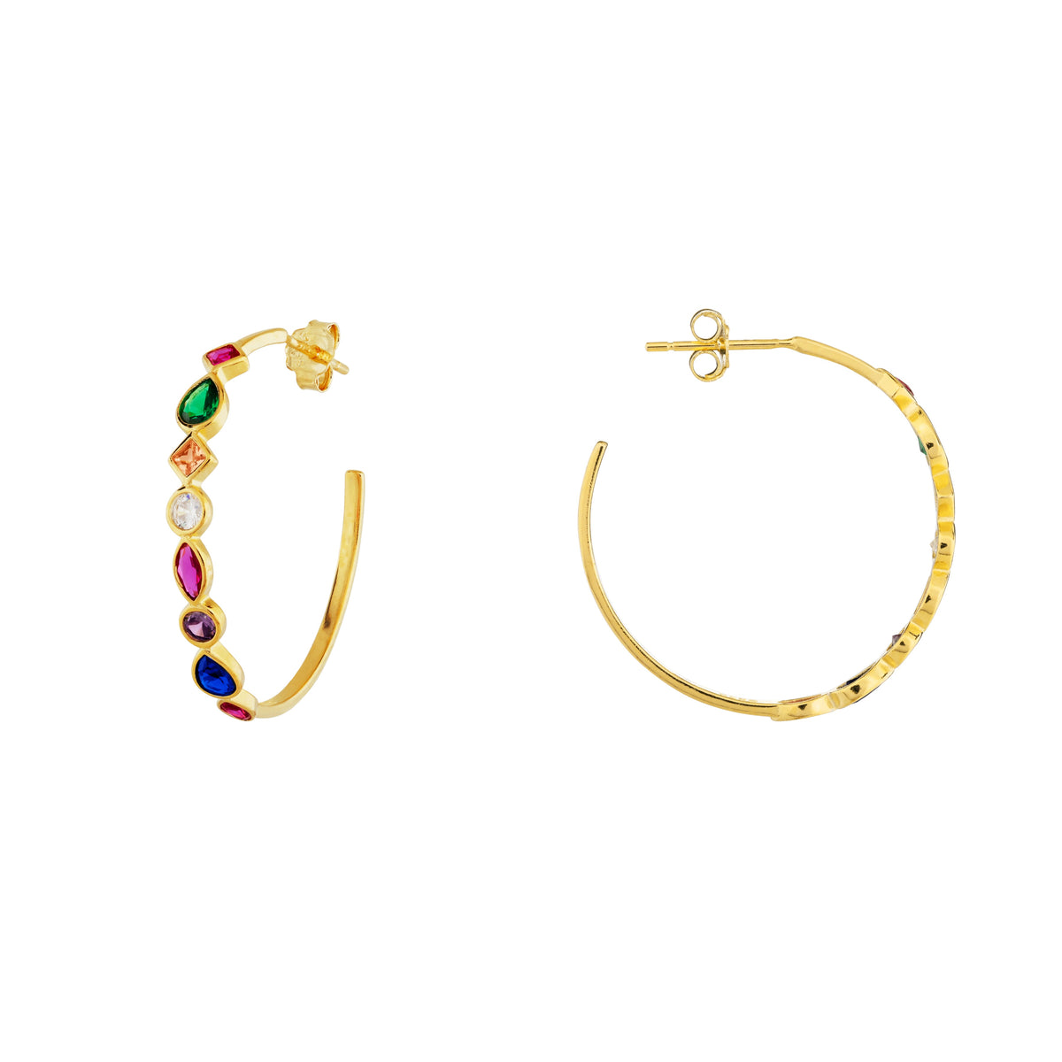 Argollas Ayana - Oro / 25 MM