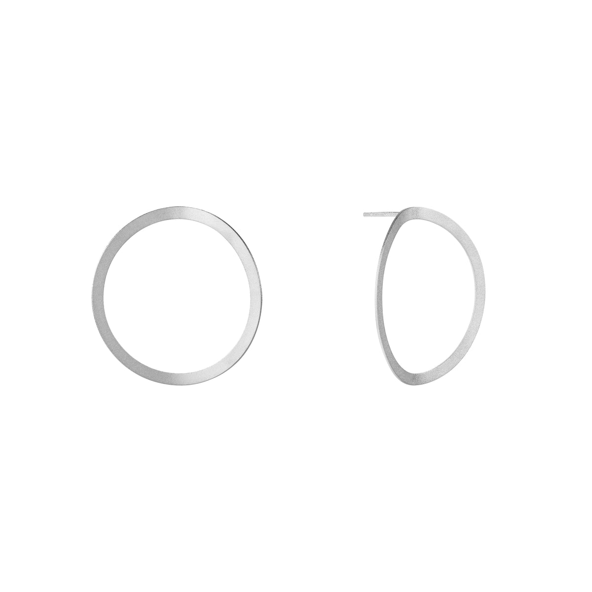 Argollas Eclipsa - Plata / 30 MM
