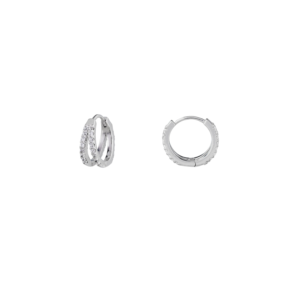Argollas Eunis - Plata / 12 MM