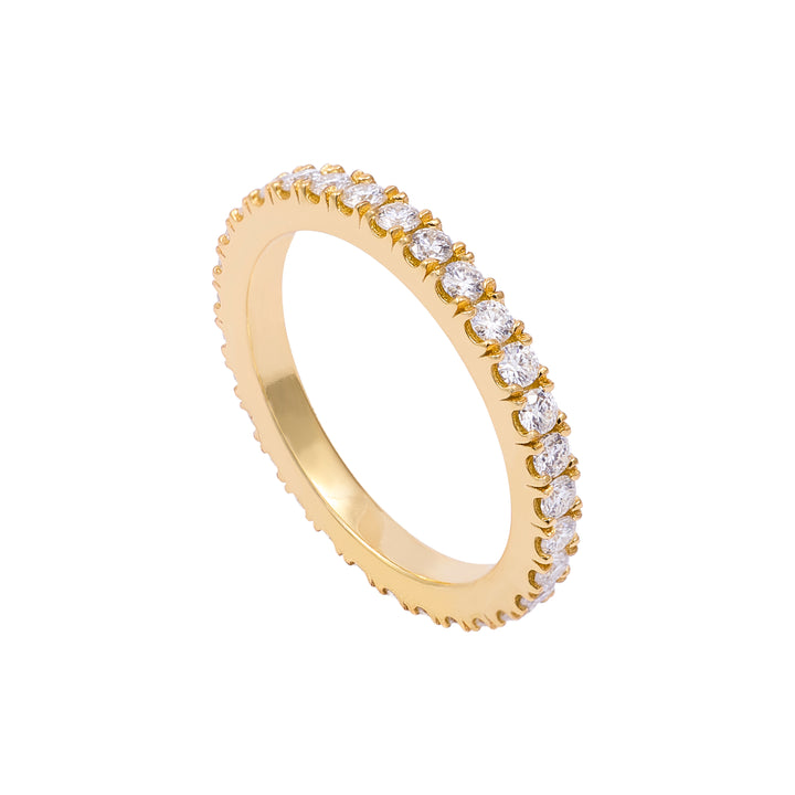 Anillo Eternity Moissonita 3 puntos