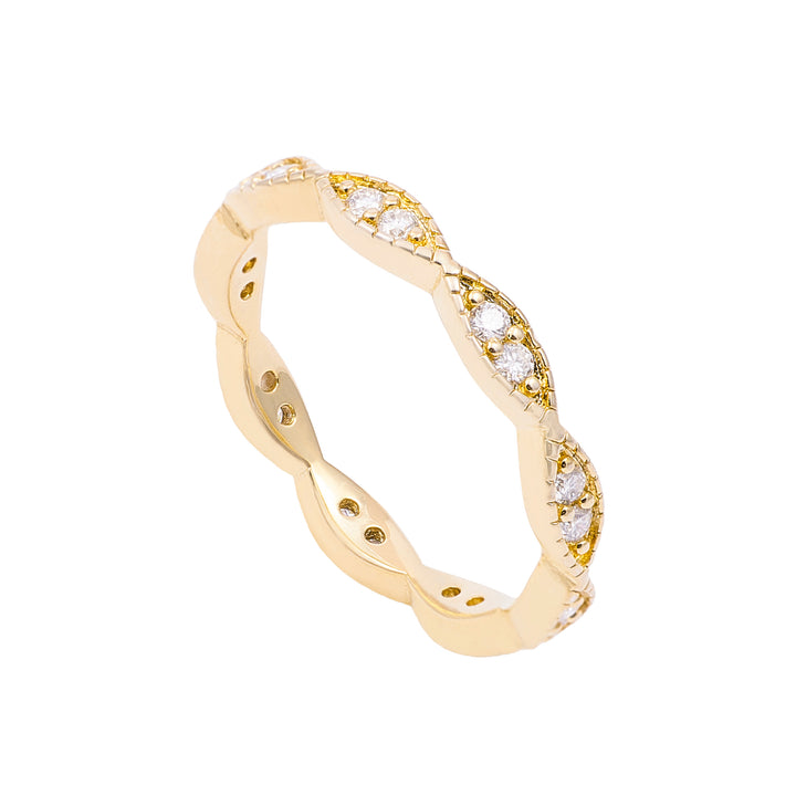 Anillo Moissonita Almendra